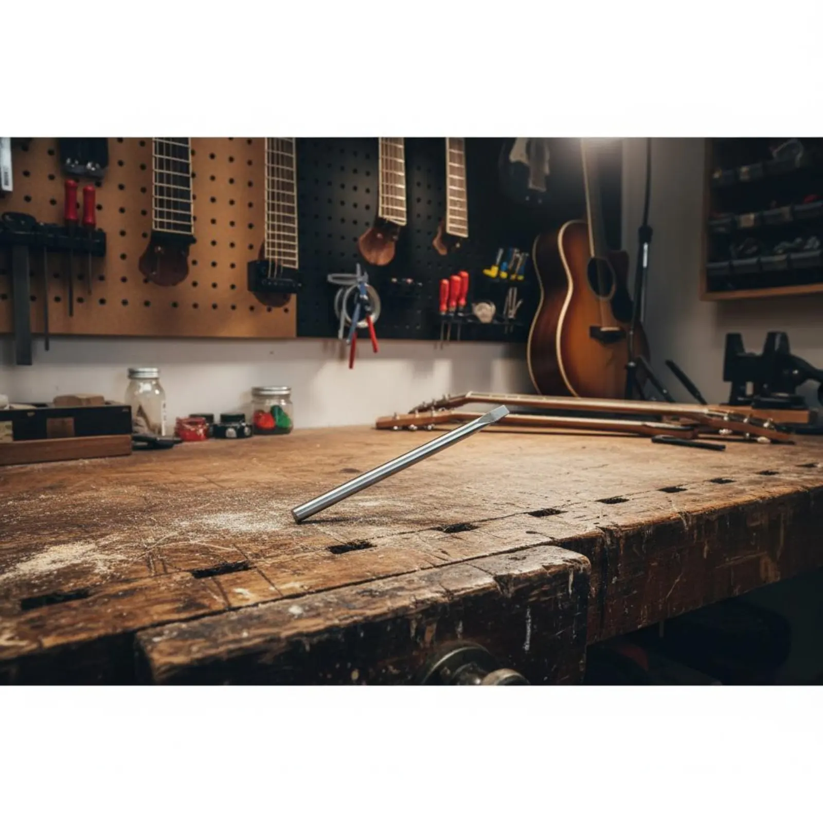 Фото Инструмент для прессования ладов Luthier: не повреждающий гитарные лады, долговечный металлический пресс для мастерских №4
