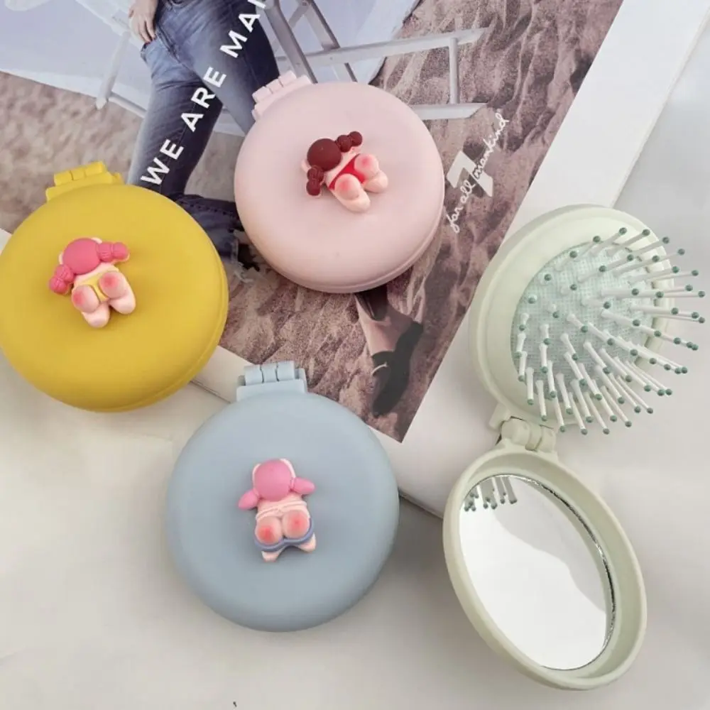 

Tools Women Portable Massage Comb Hair Comb With Folding Mirror Hair Brush With Mirror Folding Comb Folding Mirror Comb