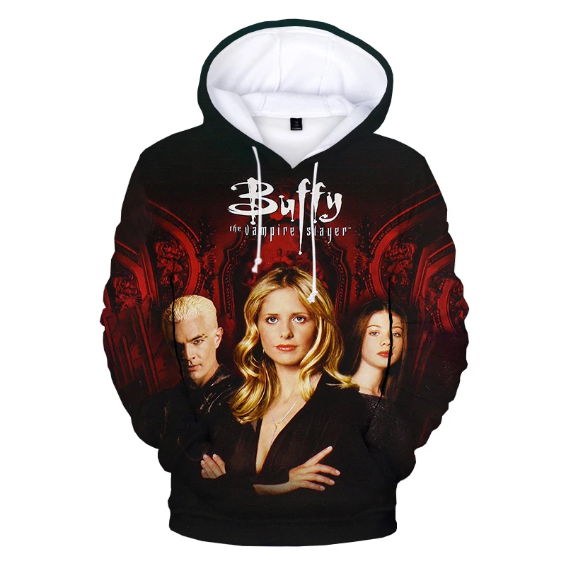 

2023 New Buffy the Vampire Slayer 3D Print Hoodies Men Women Fashion Casual Pullovers Harajuku Hooded Sweatshirts Coat Tops