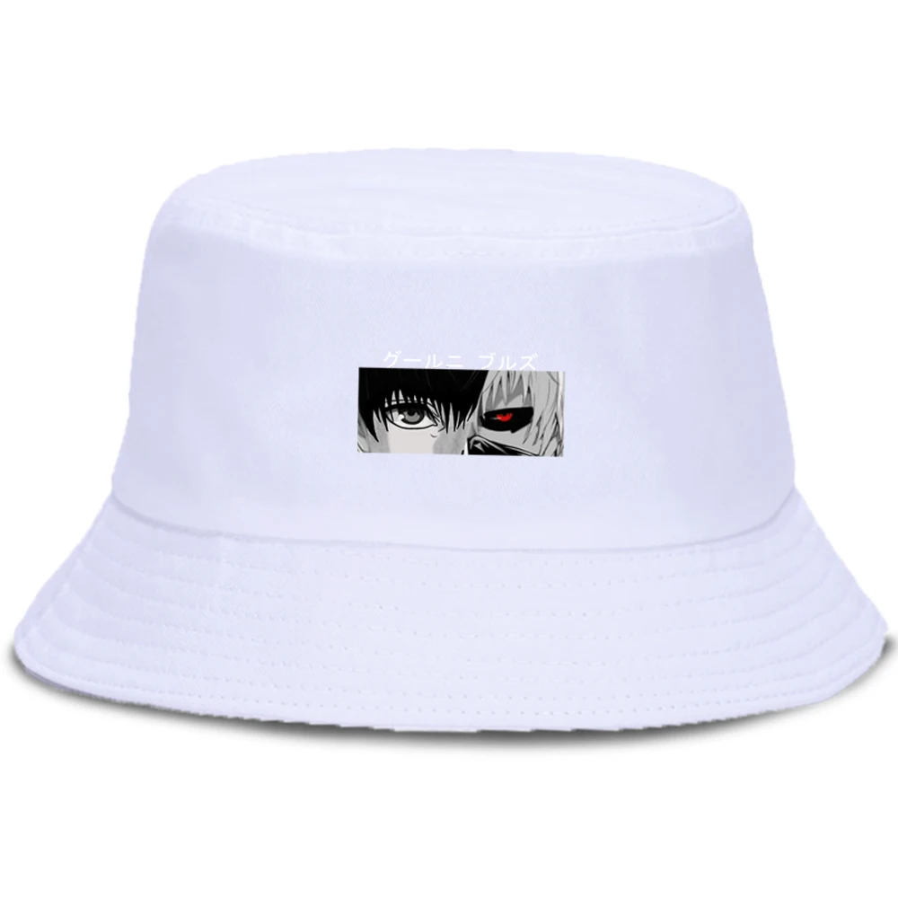 Панама с белыми буквами Токийский Гуль для мужчин и женщин Соломенная пиратскими