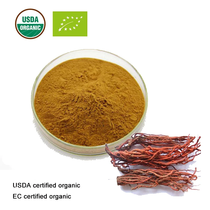 

Pure natural wild Salvia miltiorrhiza Extract 20:1 powder /dan shen/ Free transportation of good quality
