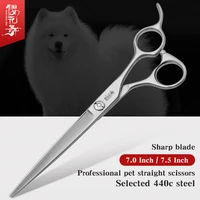 professional pet comprehensive direct shear 7 0 7 5 inch selected 440c teddy bear dog beauty scissors dog hair finishing