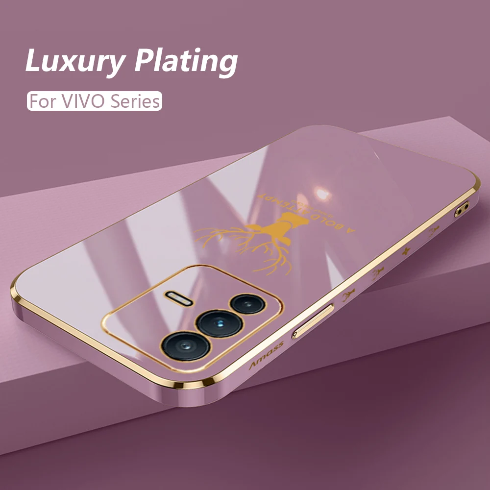

Luxury 6D Plating Silicone Case for VIVO S12 Pro S9 S7 S6 IQOO 8 Pro 7 Neo 5 X70 X60 X50 X30 X27 Pro Y76S Y97 Y95 Y93 Y20 Y70S