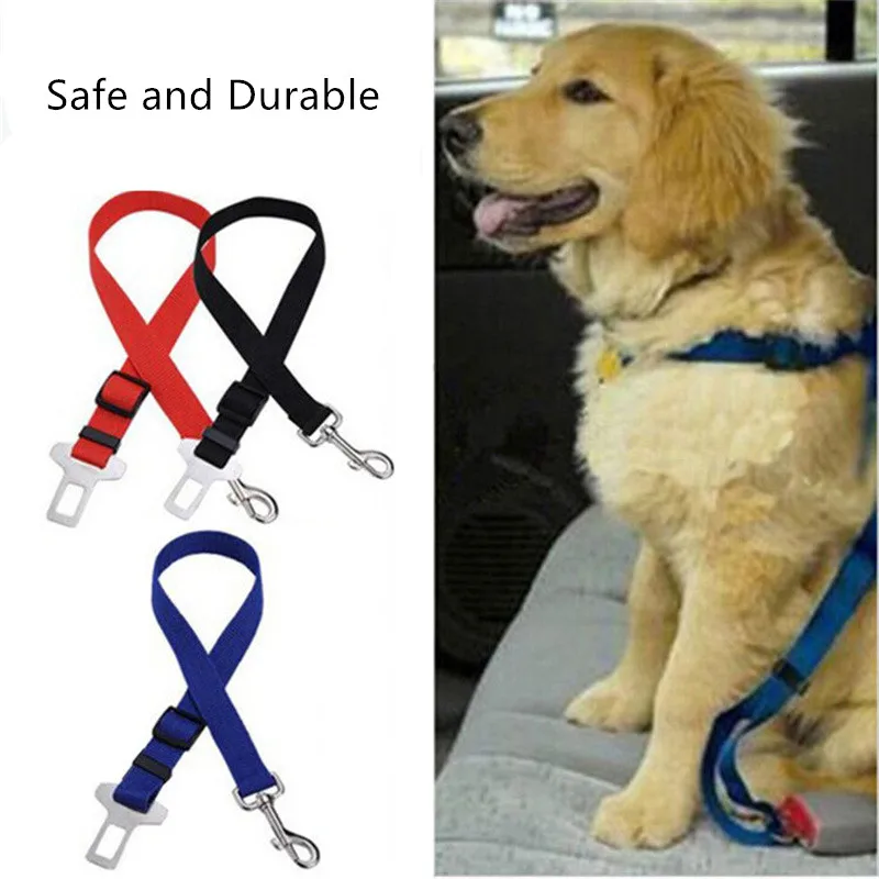 

Adjustable Pet Dog Cat Car Seat Belt Pet Seat Vehicle Dog Harness Lead Clip Safety Lever Traction Dog Collar Chain Accessoires