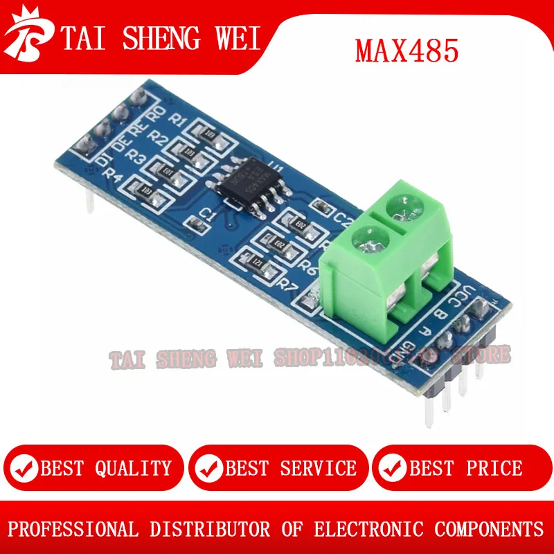5 шт., модуль MAX485, Стандартный TTL преобразователь в RS485 MAX485CSA, модуль преобразователя для микроконтроллера Arduino, аксессуары для разработки MCU