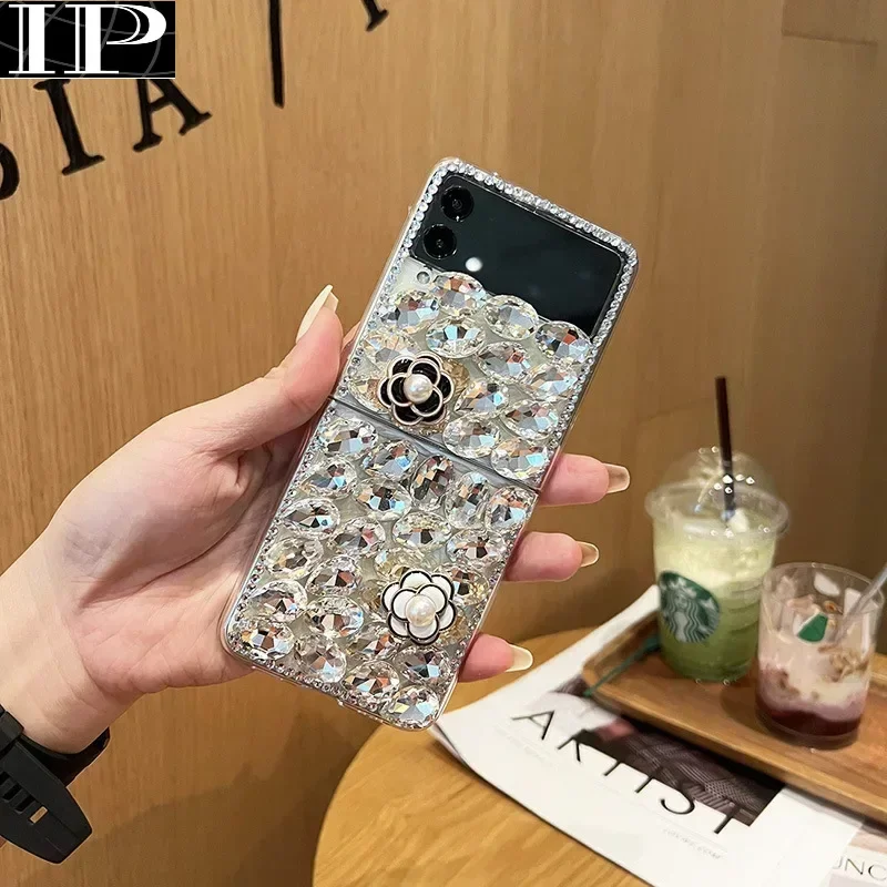 Роскошные модные чехлы с короной лисьим мехом и блестящими драгоценными камнями