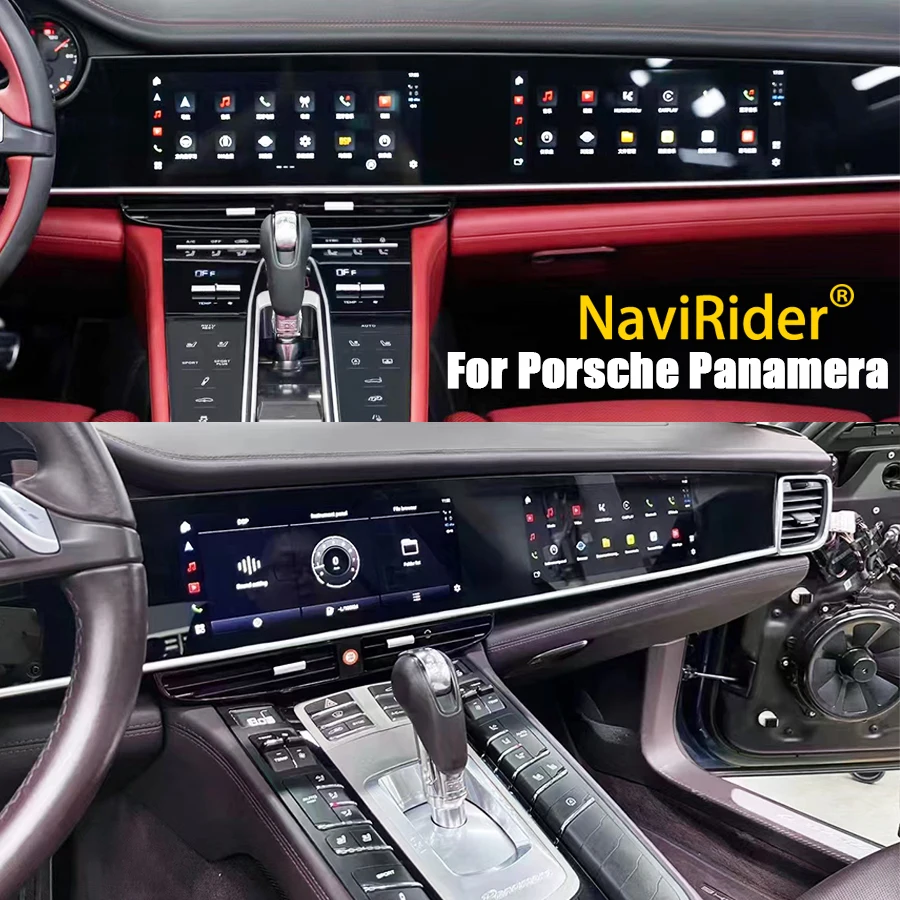 

Автомобильный мультимедийный плеер с двойным экраном для Porsche Panamera 970 2010-2017, интеллектуальная система, Android-навигация, GPS Carplay, авторадио
