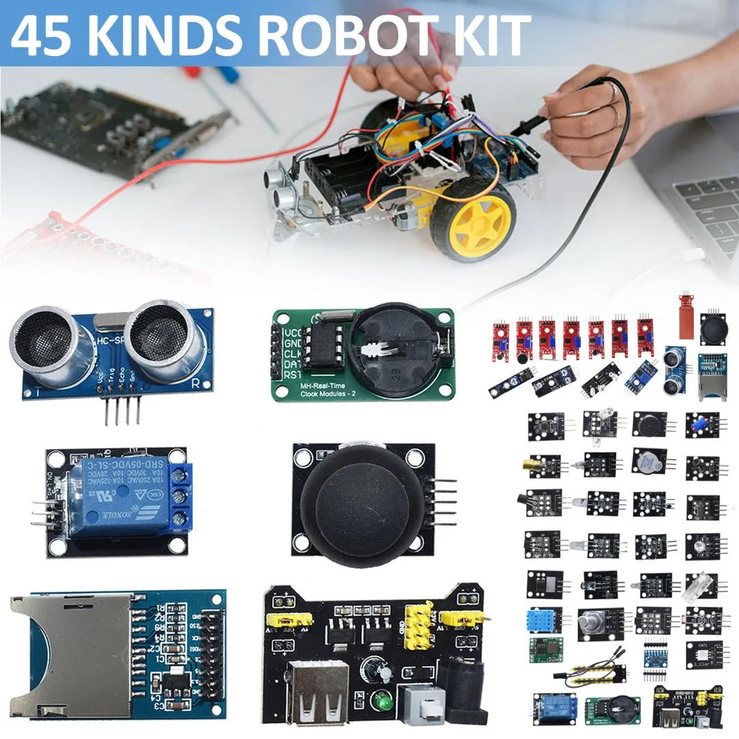 

45 Kinds Sensor Modules Kit Professional DIY Repair Module Accessories
