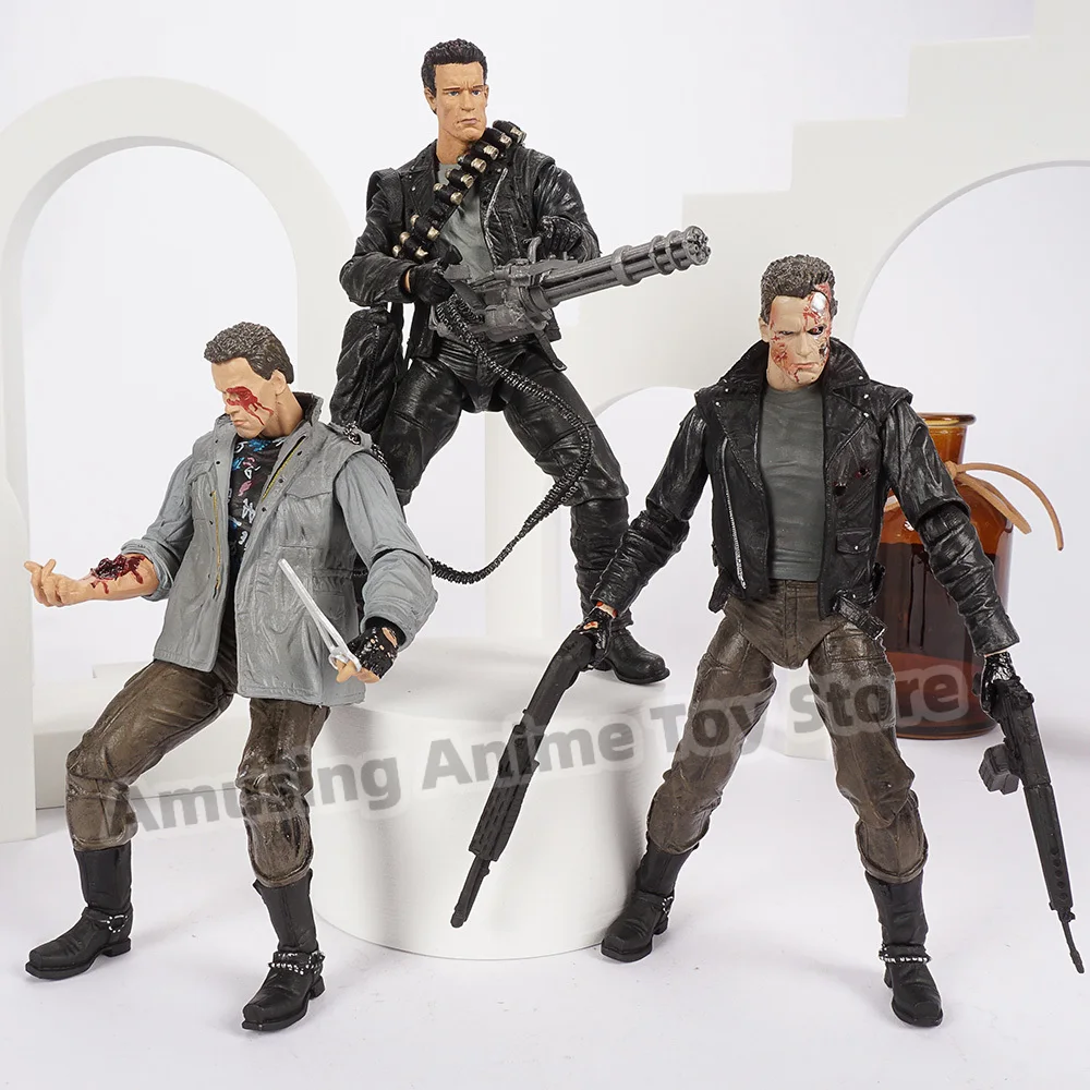 NECA Терминатор 2 Судный день Шварценеггер T-800 ПВХ экшн-фигурка Коллекционная
