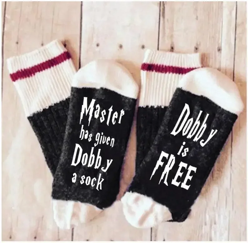 Dobby Is Free модные носки с английскими буквами мужские и женские хлопковые Harris