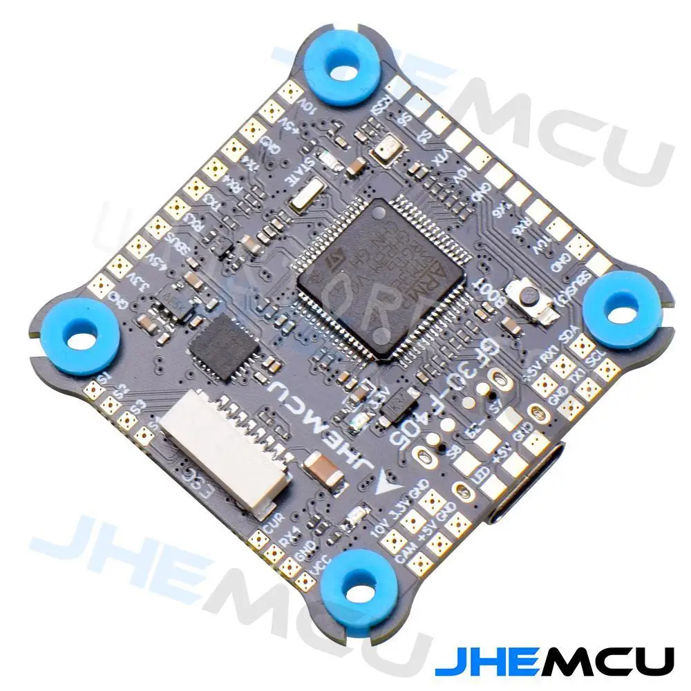

New JHEMCU GF30-F405 MPU6000 5V 10V BEC OSD Baro 16MB BlackBox 3-8S F405 Flight Controller 30.5X30.5mm for FPV Freestyle Drones