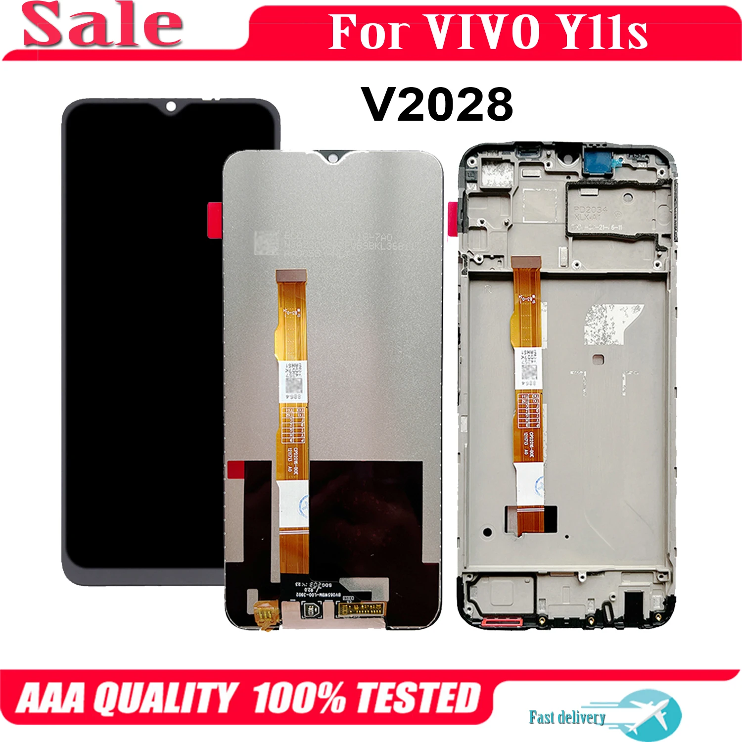 6.51'' Original For VIVO Y11s V2028 LCD Display Touch Screen Replacement Digitizer Assembly For VIVO Y11 s LCD