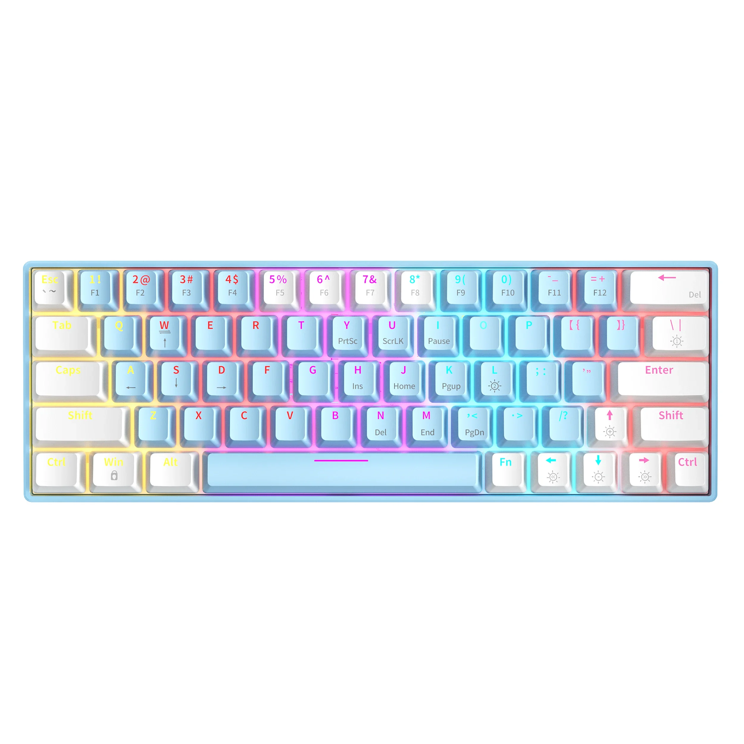 Игровая механическая клавиатура ZIFRIEND T62 пользовательский красный переключатель