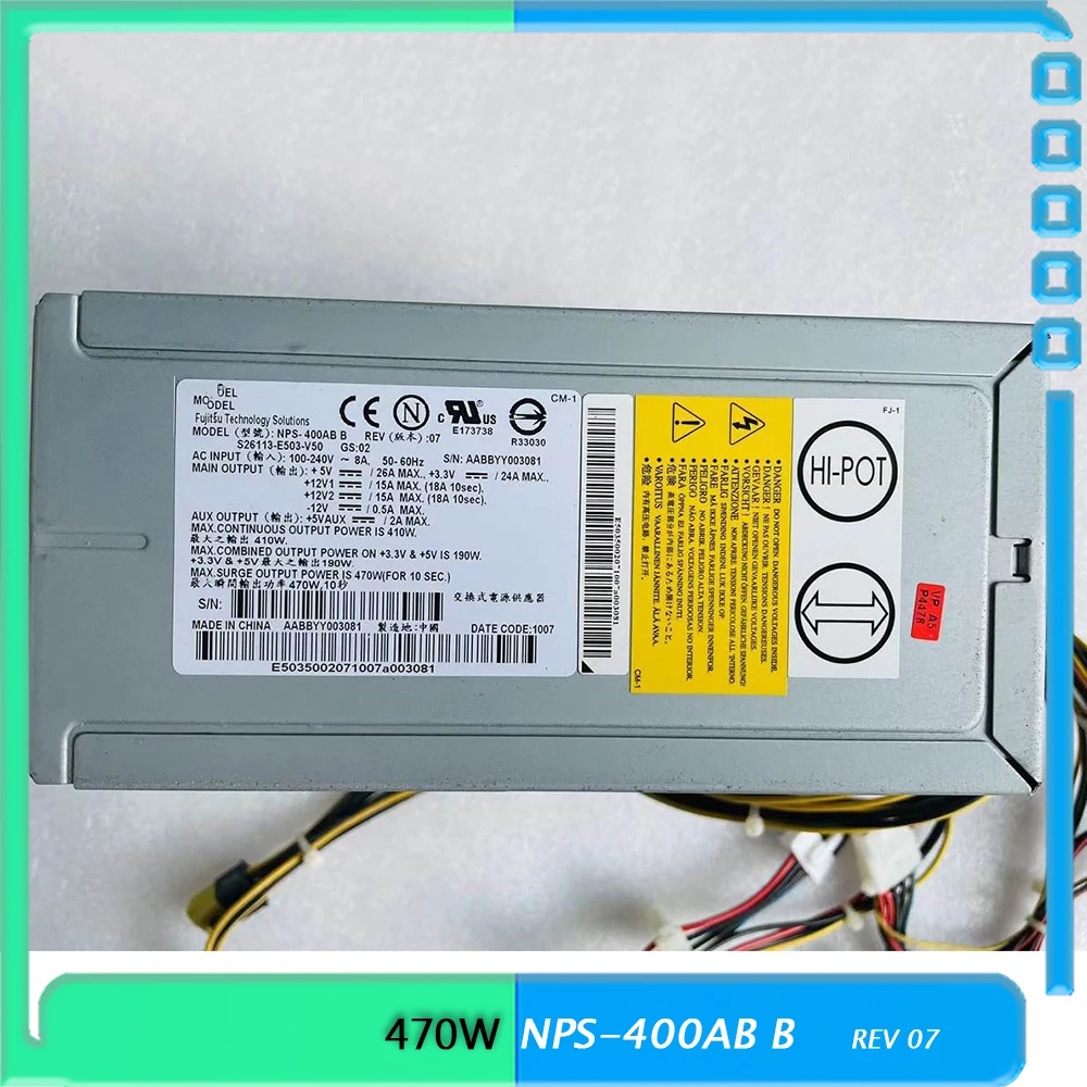 Блок питания для сервера M460 S26113-E503-V50 B REV:07 470W