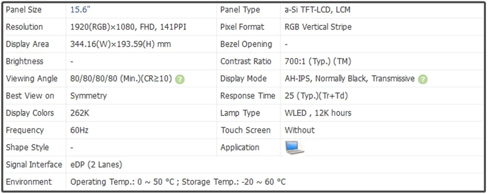 LP156WF6 SPL2 LP156WF6-SPL2 15 6-дюймовый ЖК-экран IPS FHD 1920x1080 EDP 30 контактов 60 Гц без сенсорного