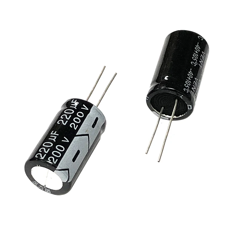 Фото 200v220uf 18x30mm алюминиевые электролитические конденсаторы 200v 220uf 200wv 200vdc 220mf 220mfd 22uf 33uf 47uf 68uf 330uf 200v №1