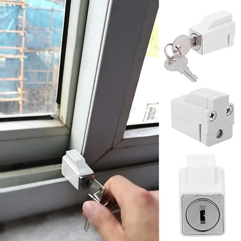 

Patio Window Lock High Quality Sliding Door Aluminium Alloy Plastic Steel Window Security Limit Lock