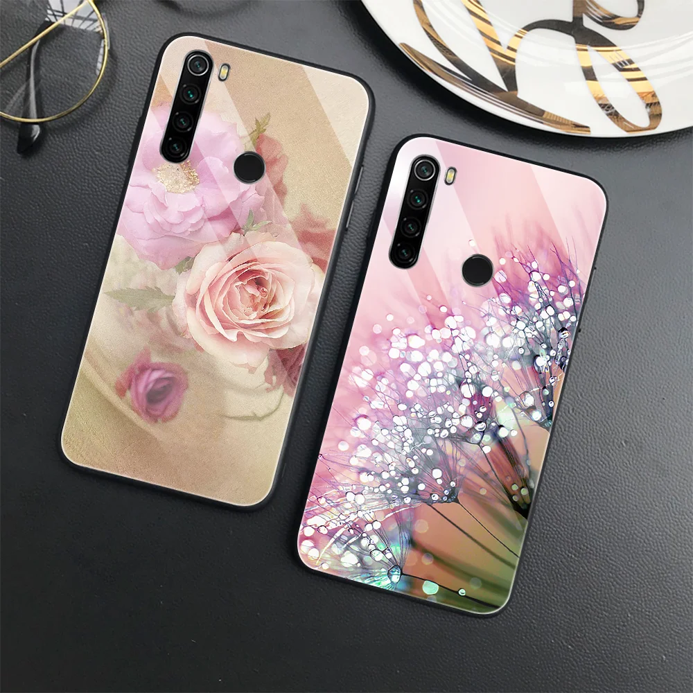 

Capas for Redmi Note 10Pro Poco F3 F2Pro 11 11S 5G Tempered Glass Cover for Redmi 9 Pro Max 10 4G 9T 10S Flowers Floral Case