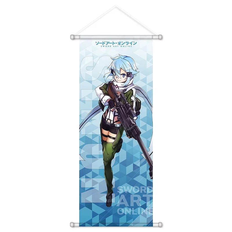 Аниме-постеры Sword Art Online: Асуна, Кирито, Шино, Алиса. Милые настенные картины на холсте. Декор. Подарок на день рождения. (art.: 3920db369028b) - 3920db369028b