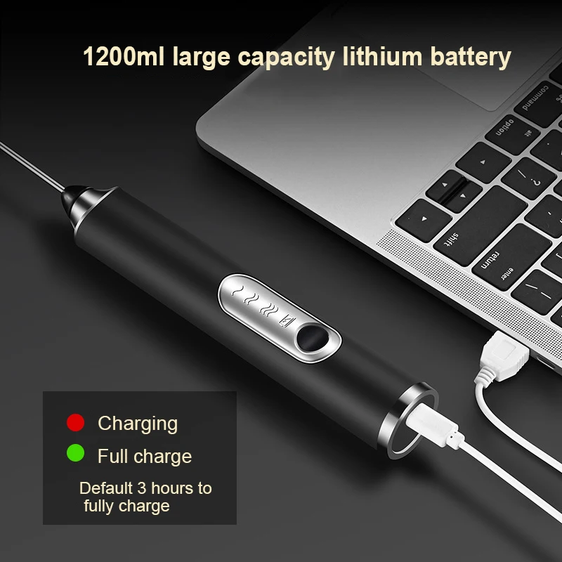 Ручной Электрический взбиватель для яиц с USB-зарядкой портативный