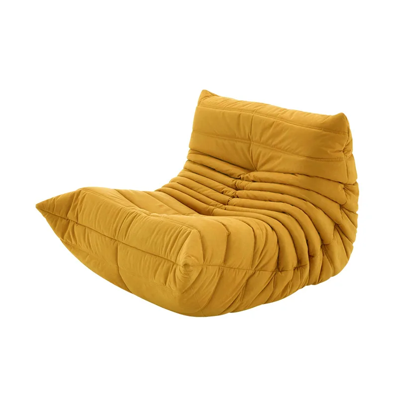 

Hot Selling Modern Velvet Beanbag Sofa Bedroom Recliner Single Sofa