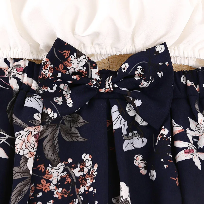 Комплект одежды для девочек новая летняя футболка с длинными рукавами + юбка