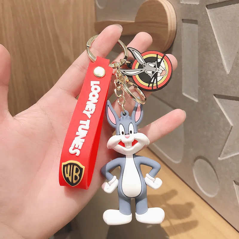 Брелок с мультяшным изображением утки кролика свиньи аниме животных серия