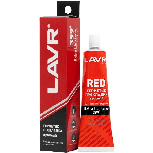Герметик-прокладка красный высокотемпературный RED LAVR RTV silicone gasket maker 85г |