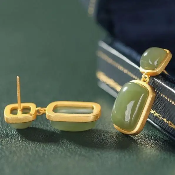 Классические нежные серьги Hanfu Gener из серебра 925 пробы в гонконгском стиле белого