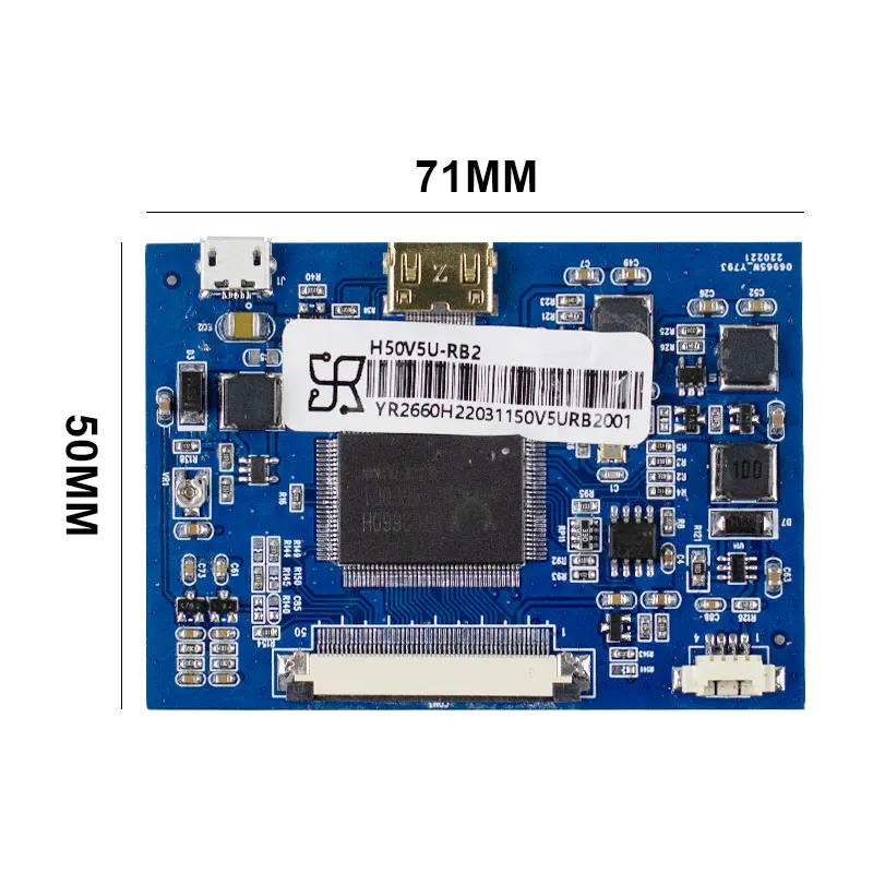 7-дюймовая LVDS 50-контактная ЖК-панель управления яркостью 250 фотография 1024*600