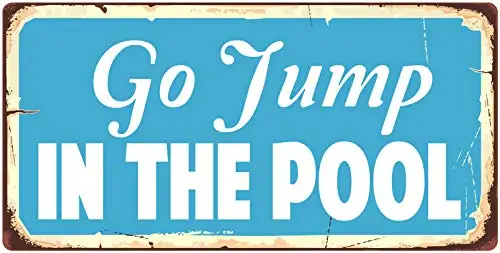 НаклейкаPirate 875HS Go Jump in The Pool алюминиевый подвесной знак новинка