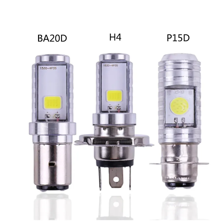

H4/P15D/BA20D 36 Вт светодиодная лампа 2COB для фар мотоцикла 1400LM 6000K Hi/LO луч света