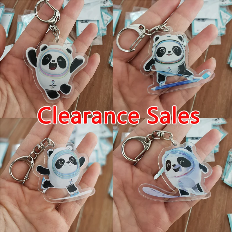 

Super Deals Cute Cartoon Panda Keychain Olympiad Mascot Trend Mobile Phone Key Pendant Couple New Trinket Gift Keyring