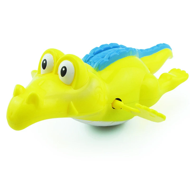 Infant Swimming Water Toys Wind Up Clockwork Cute Crocodile Red Yellow Green Baby Swimming Bath Time Play Toy