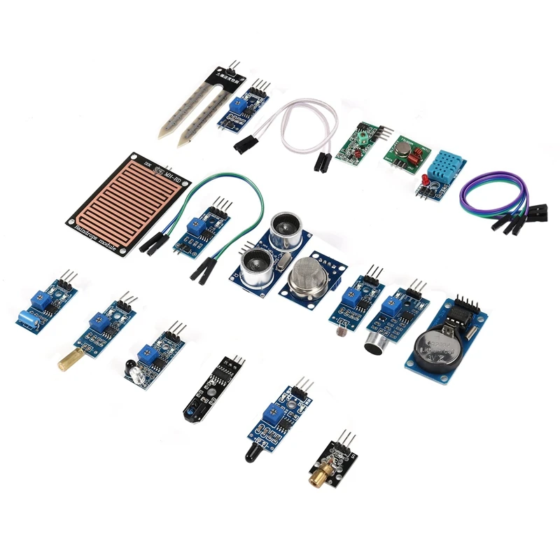 Комплект для начинающих датчиков RISE-16 UNO R3/2560 Raspberry Pi 3-го поколения B