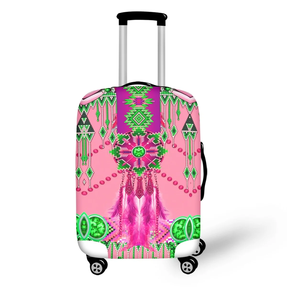

Twoheartsgirl American Tribe Patttern Luggage Cover For 18-32 Inches Suitcase Accessories Removeable Baggage Protective Covers