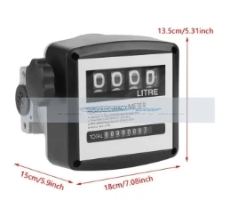 Высокоточный механический топливный манометр 4-значный расходомер топлива