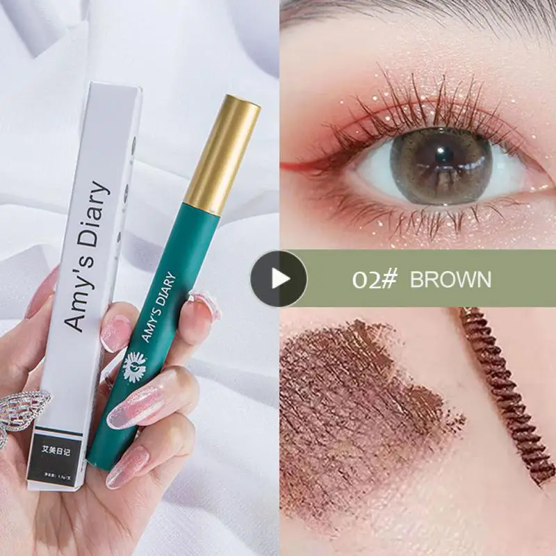 

Silk Fiber Eyelash Mascara Waterproof Eyelash Extension Curling Lengthen Black Brown Lashes Mascara Eye Makeup Tools