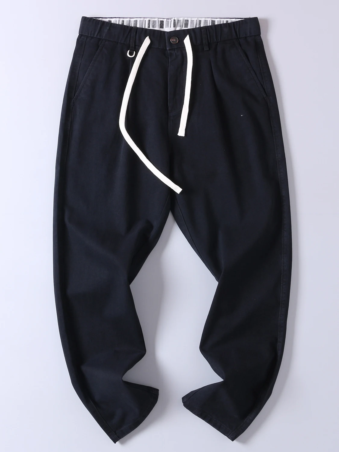 Весенние и осенние повседневные деловые брюки из стираного хлопка в стиле ретро