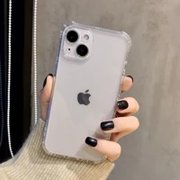 transparent air bag anti shock case for iphone 12 13 11 pro max xr x xs max 7 8 plus se cover bumper back cover shell bumper