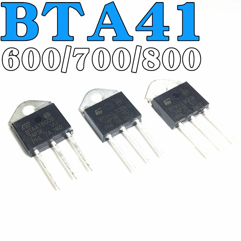 

5pcs BTA41-600B BTA41600B BTA41-600B Triacs 40 Amp 600 700 800 Volt TO-3P BTA41-700B BTA41-800B BTA41700B BTA41800B