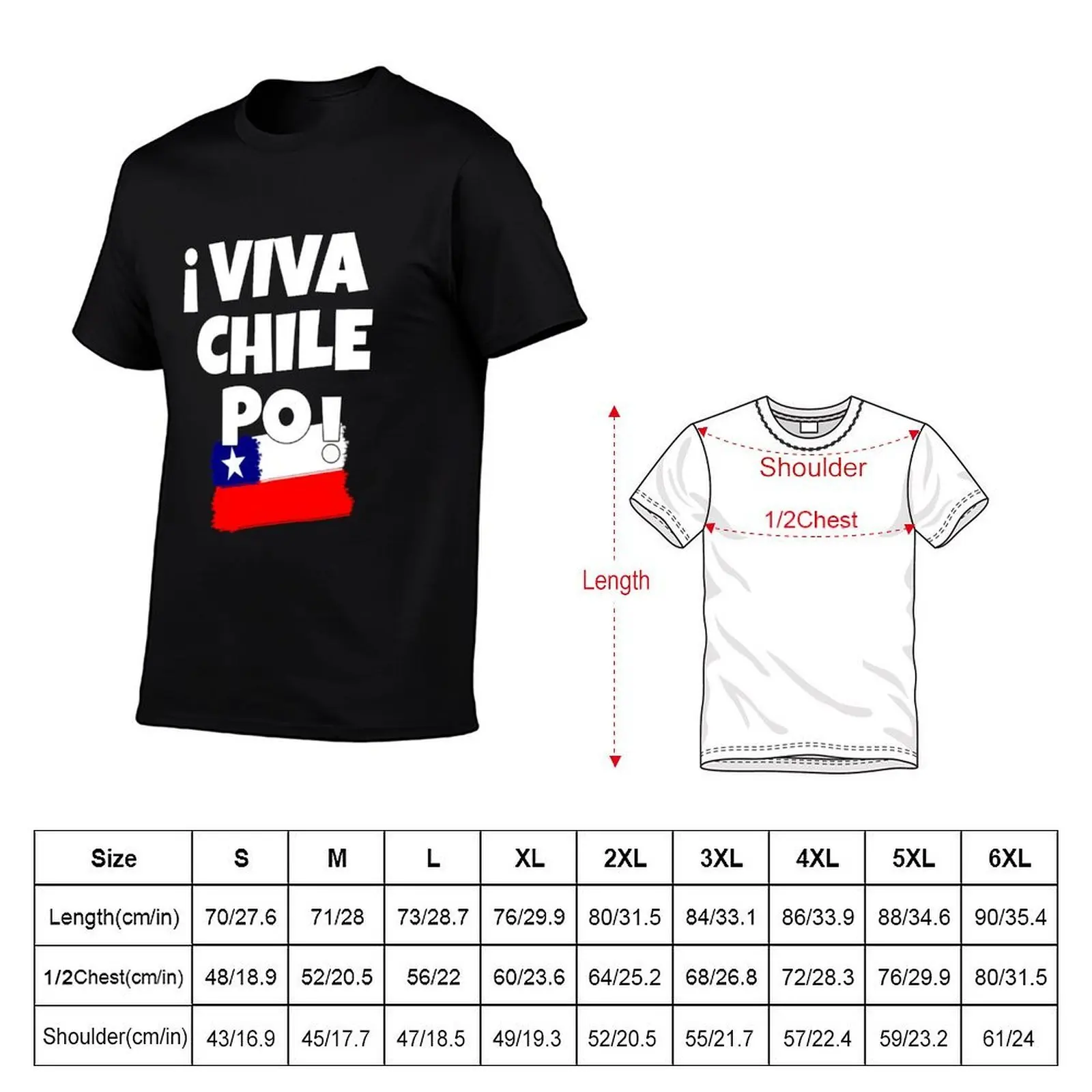 Футболка Viva Chile Po с художественным дизайном для тех, кто родился в Чили, дышащая футболка с короткими рукавами для занятий спортом (art.: 3920dca3108cd) - 3920dca3108cd