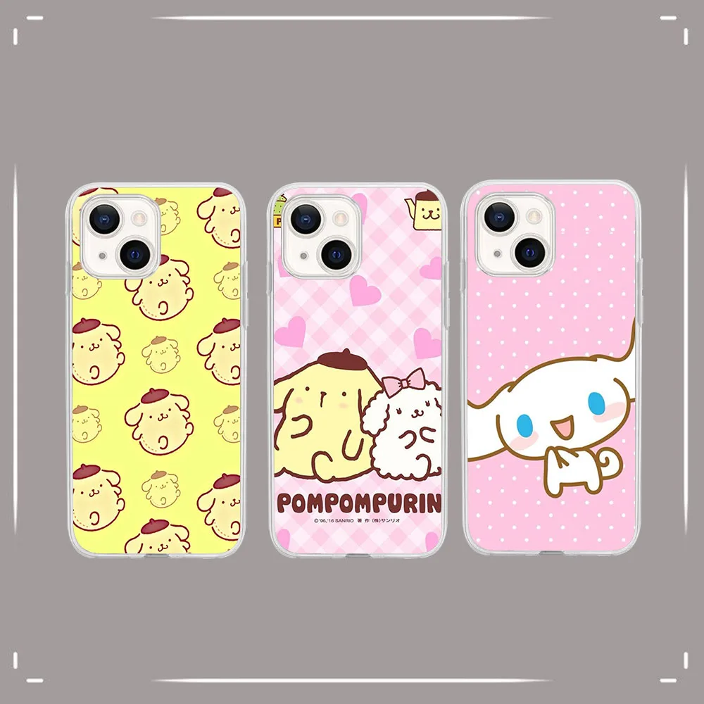 AU-14 Cinnamoroll Pompompurin Clear для Tecno Pova 2 3 4 Neo Camon 15 16 17 17P 18 18T 18P 18i 19 Premier Pro