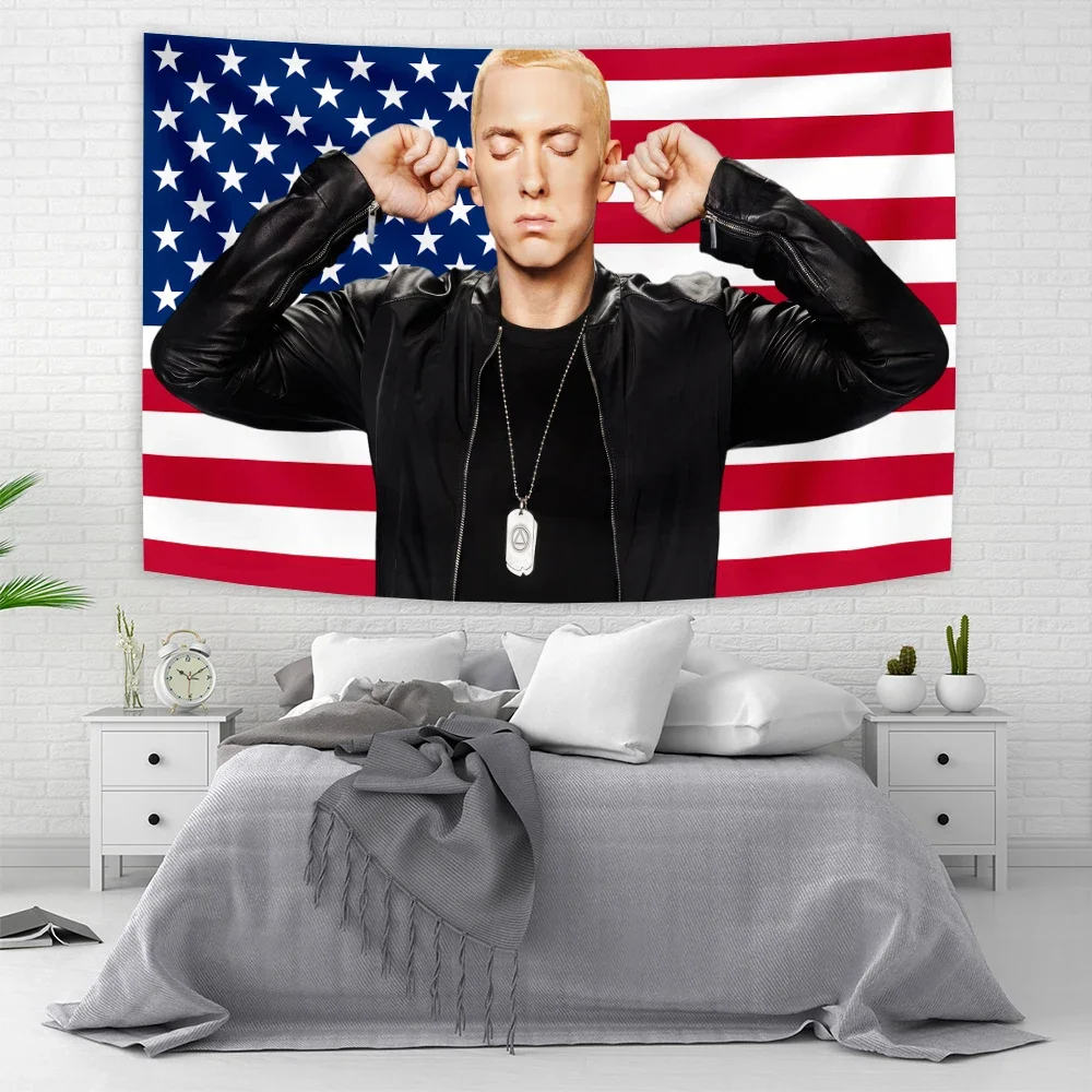 Американский рэп-Бог хип-поп музыкальный флаг гобелены Эминема Настенная