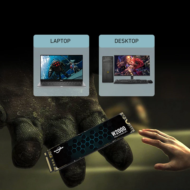 Внутренний Твердотельный Накопитель WALRAM M.2 2280 NVMe Интерфейс SATA 128 ГБ 256 64 512 1 ТБ