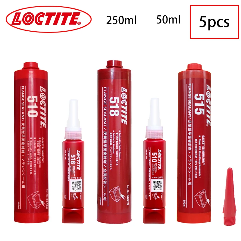 

5 шт., Анаэробный Клей Loctite 510 515 518 50/300 мл