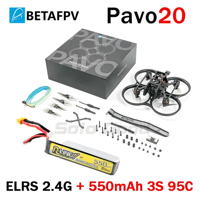 BetaFPV Pavo20 BNF ELRS 2.4G + 1 battery