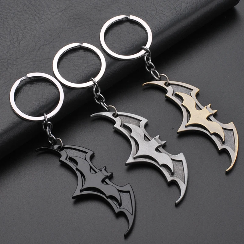 

Marvel Batman Keychain The Dark Knight Rises Car Key Ring Metal Key Chains For Women Men Bags Pendant Accessorie Birthday Gifts