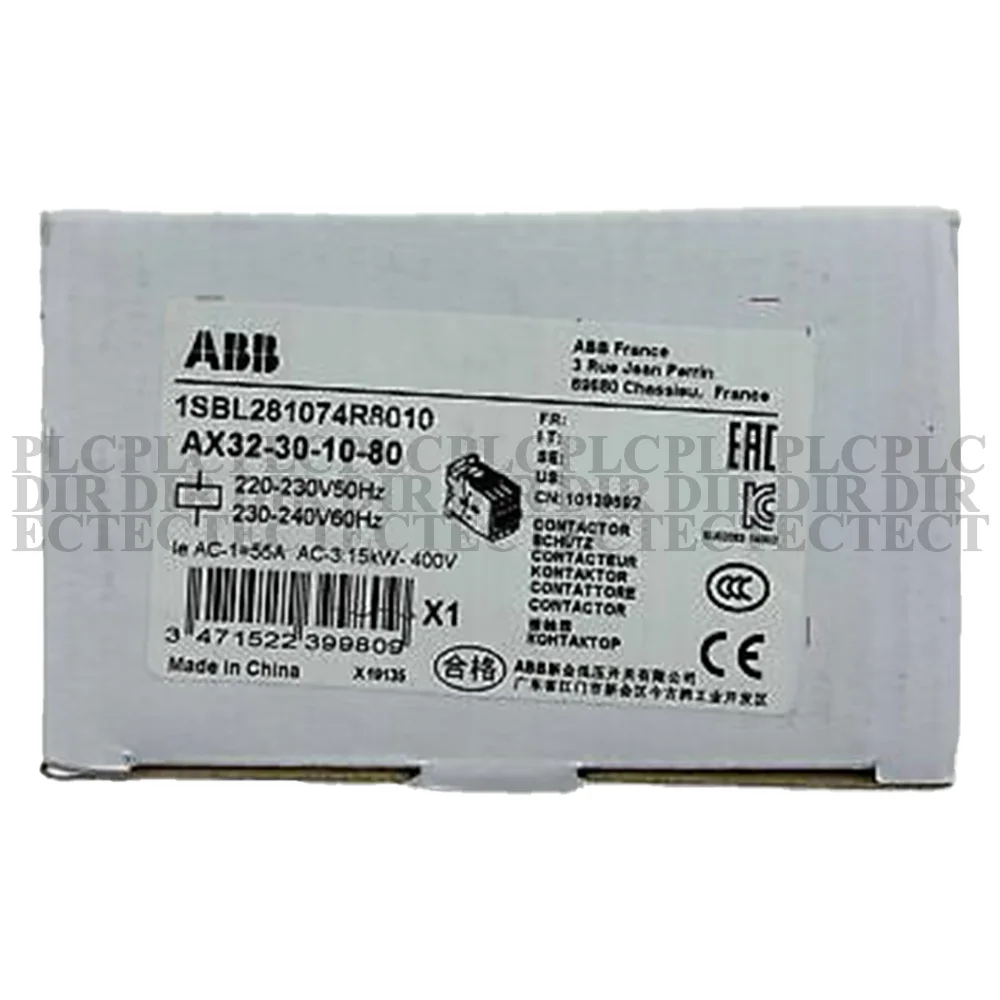 

NEW ABB AX32-30-10-80 AC Contactor 220-230V50Hz 230-240V60Hz 15KW-400V