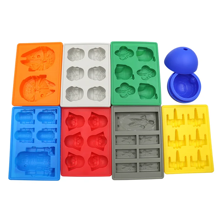 

Colorful Silicone Ice Tray, Silicone Robot Chocolate Mold, Starcraft 8-Piece Ice Cube Mold, Household Ice Cube Mold
